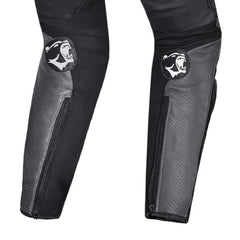 BELA BEAST – PANTALONE UOMO IN PELLE ANTHIRA NERO BIANCO 