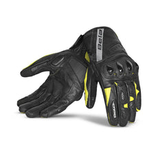 BELA BLAST GUANTI INVERNALI PELLE NERO/GIALLO 