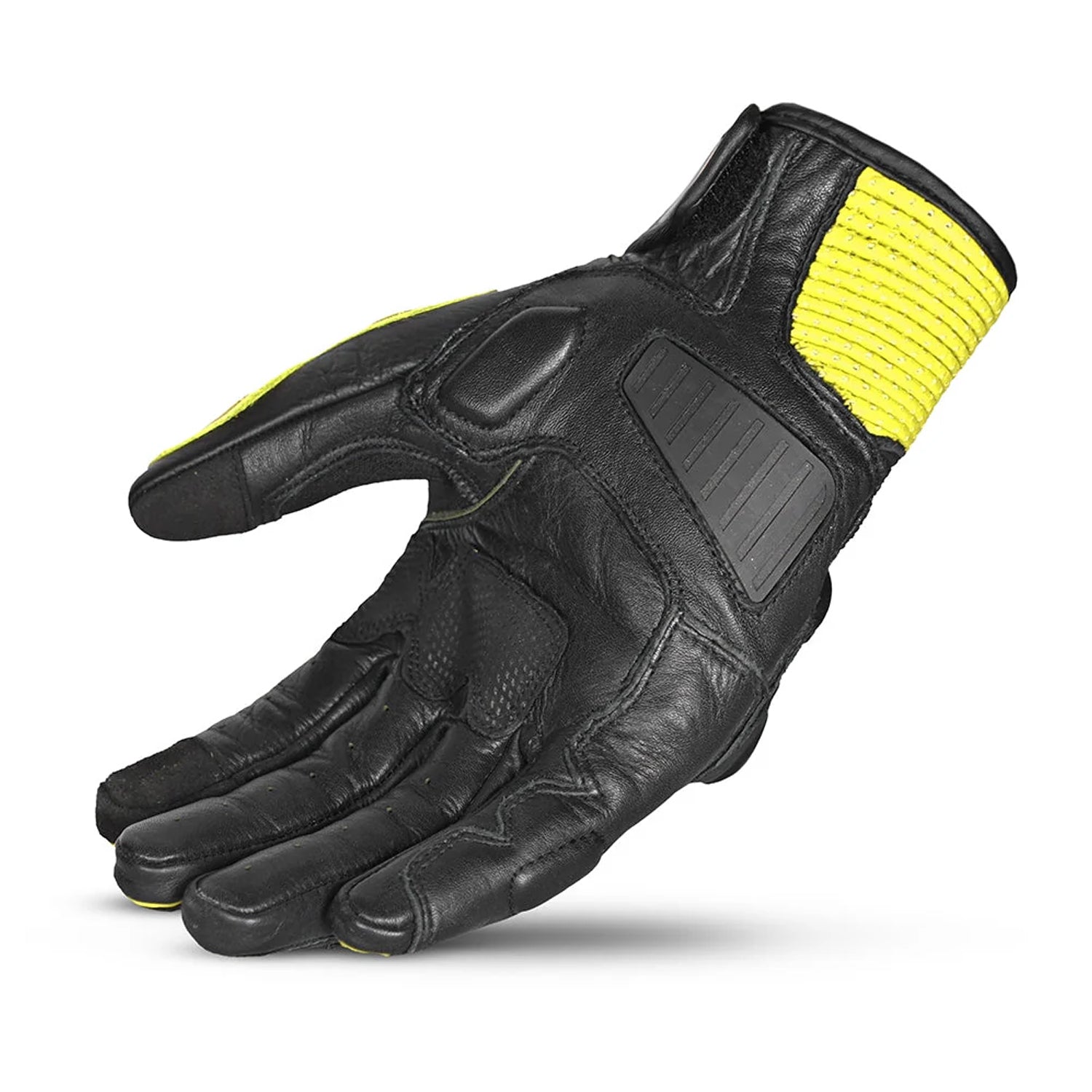 BELA BLAST GUANTI INVERNALI PELLE NERO/GIALLO 