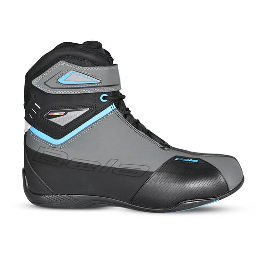 BELA BLAZE LADY STIVALI MOTO TURQUOISE NERO GRIGIO – Yamoto.it