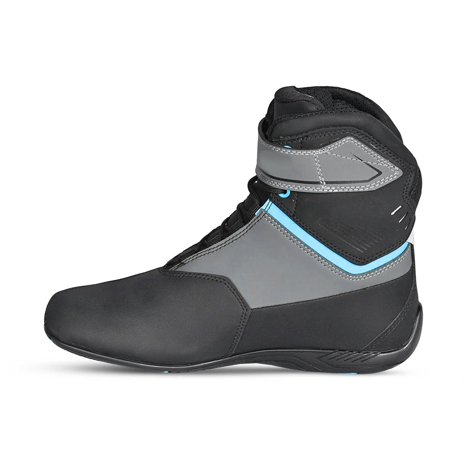 BELA BLAZE LADY STIVALI MOTO TURQUOISE NERO GRIGIO 