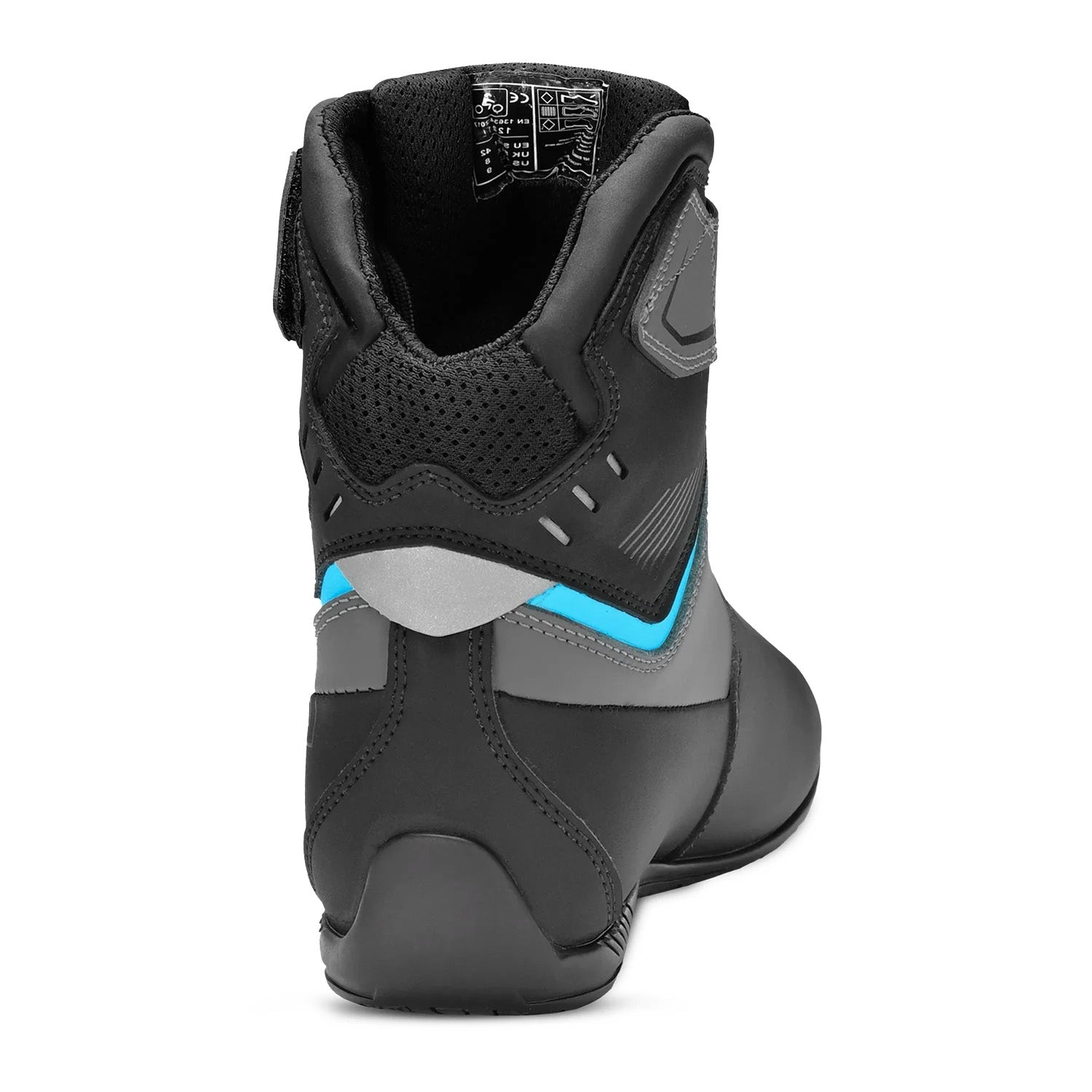 BELA BLAZE LADY STIVALI MOTO TURQUOISE NERO GRIGIO 
