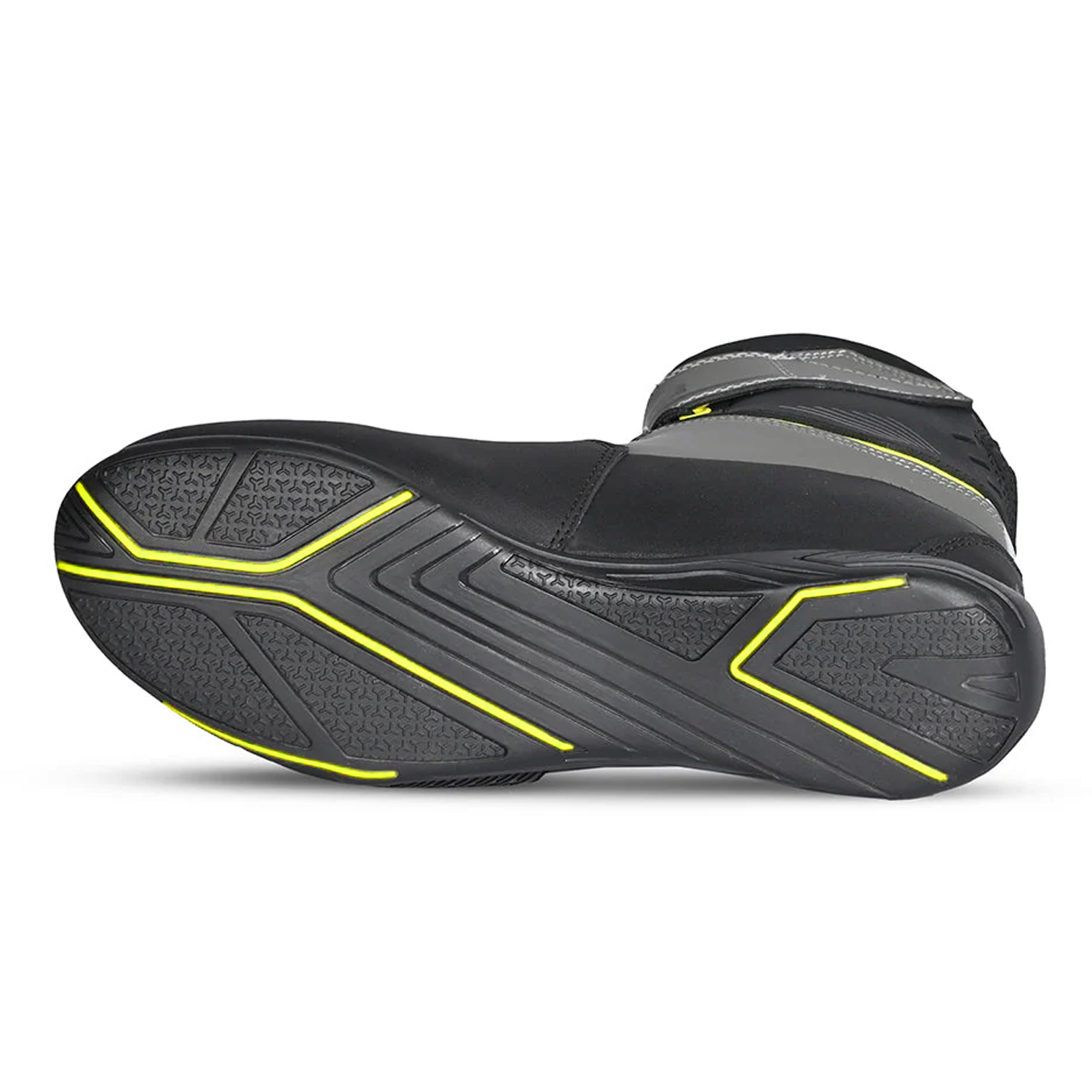 BELA BLAZE MAN STIVALI MOTO IN PELLE FLOUR NERO GIALLO 
