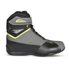 BELA BLAZE MAN STIVALI MOTO IN PELLE FLOUR NERO GIALLO 