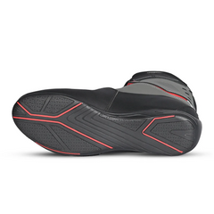 BELA BLAZE MAN STIVALI MOTO IN PELLE NERO GRIGIO ROSSO 