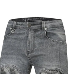 BELA BOSTON PANTALONI UOMO JEANS CASUALE 30L NERO 