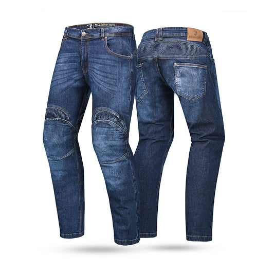 BELA BOSTON PANTALONI UOMO JEANS SCURO 32L BLU SPRAY – Yamoto.it