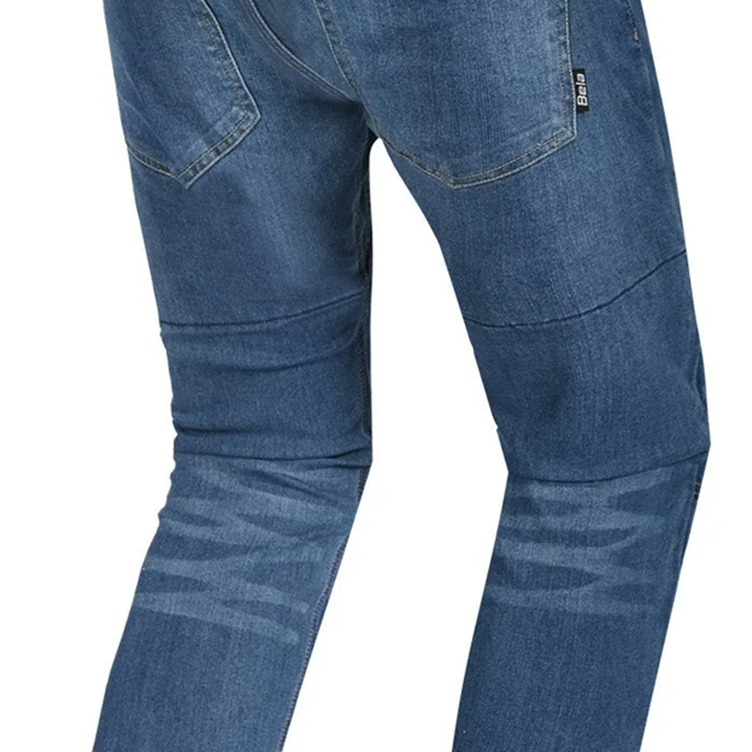 BELA BOSTON PANTALONI UOMO JEANS SCURO 32L BLU SPRAY 