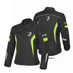 BELA BRADLEY GIACCA DONNA MOTO NERO GIALLO FLUO 