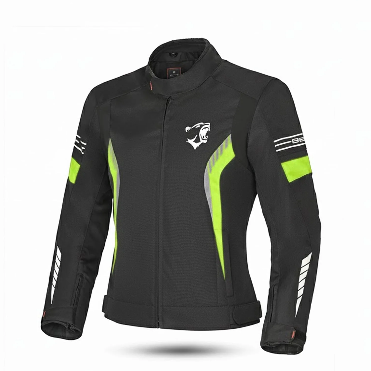 BELA BRADLEY GIACCA DONNA MOTO NERO GIALLO FLUO 