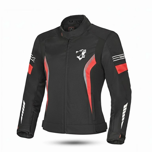 BELA BRADLEY GIACCA DONNA IN TESSUTO NERO ROSSO – Yamoto.it