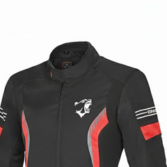 BELA BRADLEY GIACCA DONNA IN TESSUTO NERO ROSSO 