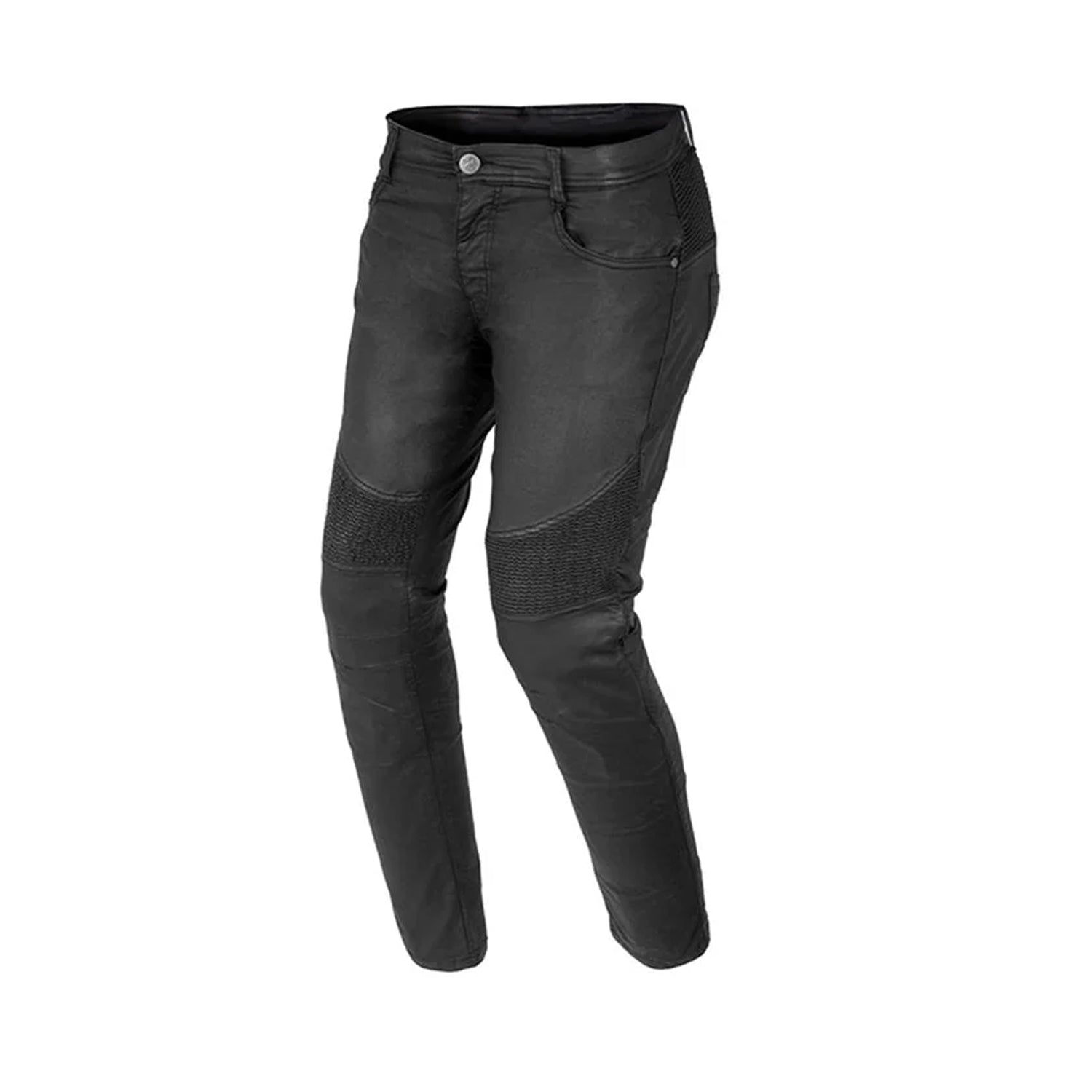 BELA CAT PANTALONI DONNA RIVESTITO CERA JEANS NERO 