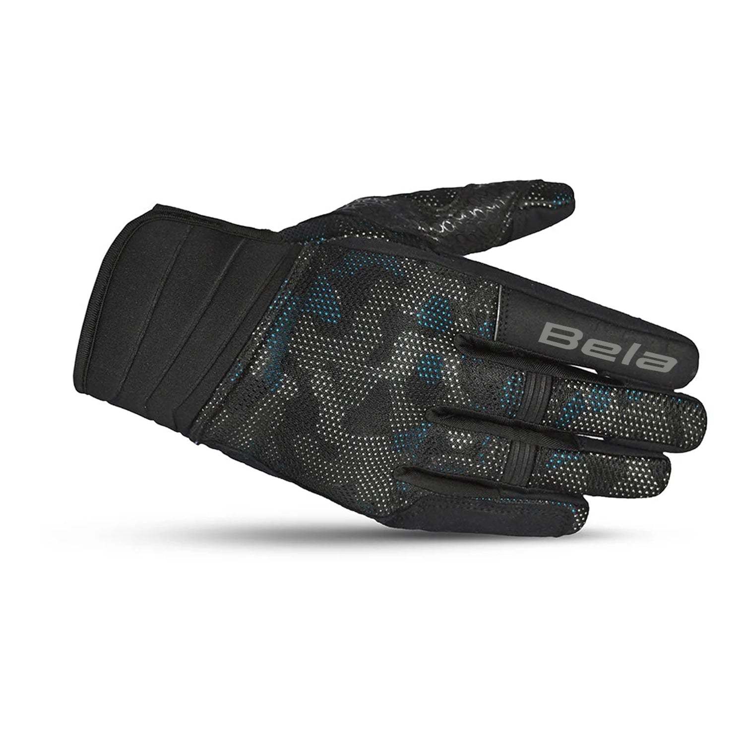 BELA CIRUS CAMO GUANTI IN TESSUTO ESTIVO NERO/BLU/CAMO 