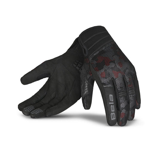 BELA Cirus Camo Summer Fabric Gloves Black/Red/Camo – Yamoto.it