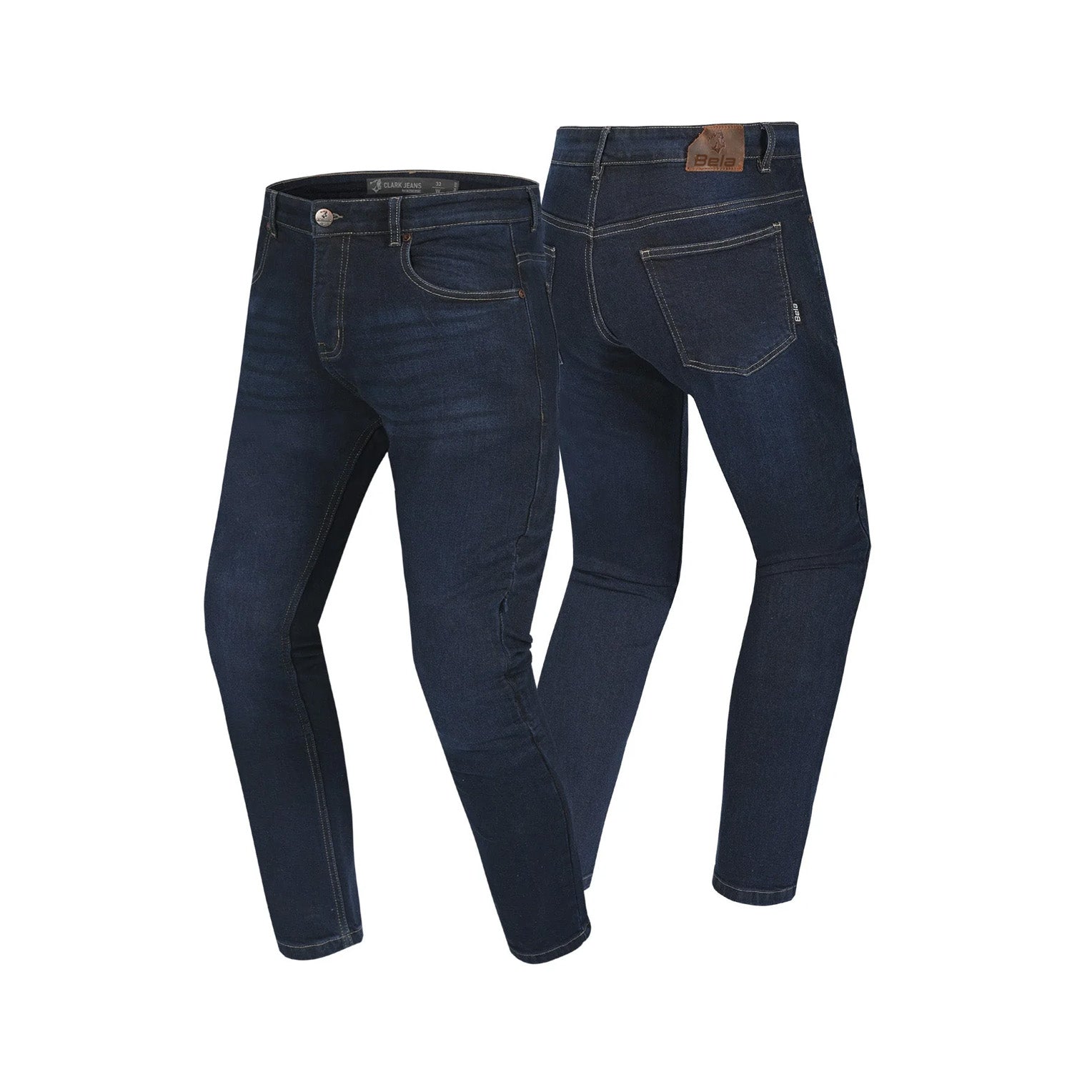 BELA CLARK PANTALONI DONNA JEANS SCURO BLU SPRAY 