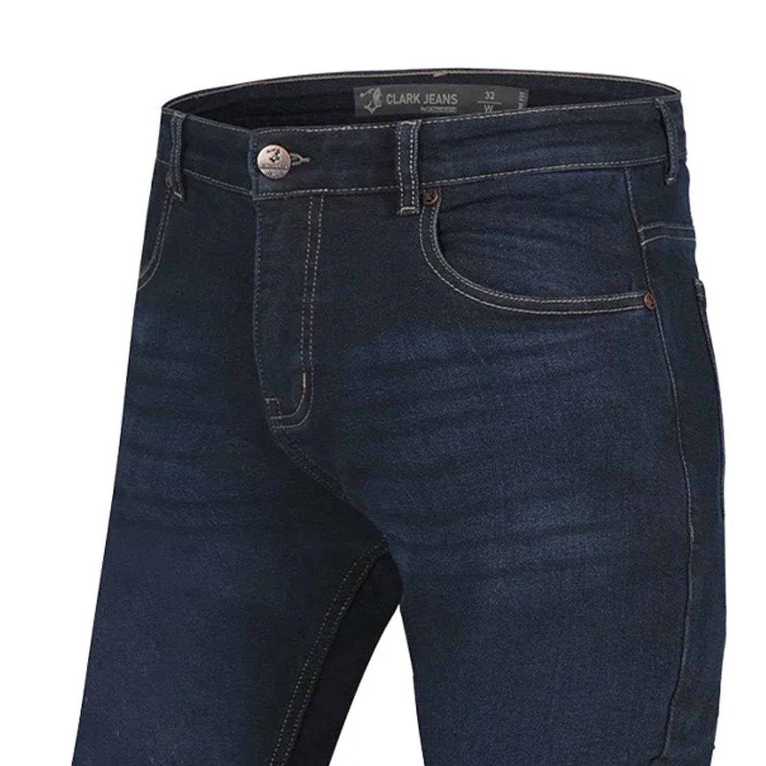 BELA CLARK PANTALONI DONNA JEANS SCURO BLU SPRAY 