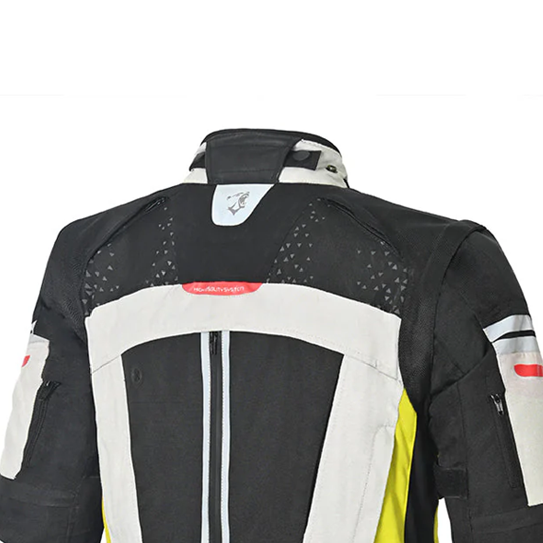 BELA CROSSROAD EXTREME WP 3 IN 1 GIACCA DI MOTO UOMO GHIACCIO GRIGIO GIALLO FLOU 