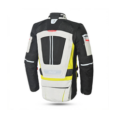 BELA CROSSROAD EXTREME WP 3 IN 1 GIACCA DI MOTO UOMO GHIACCIO GRIGIO GIALLO FLOU 