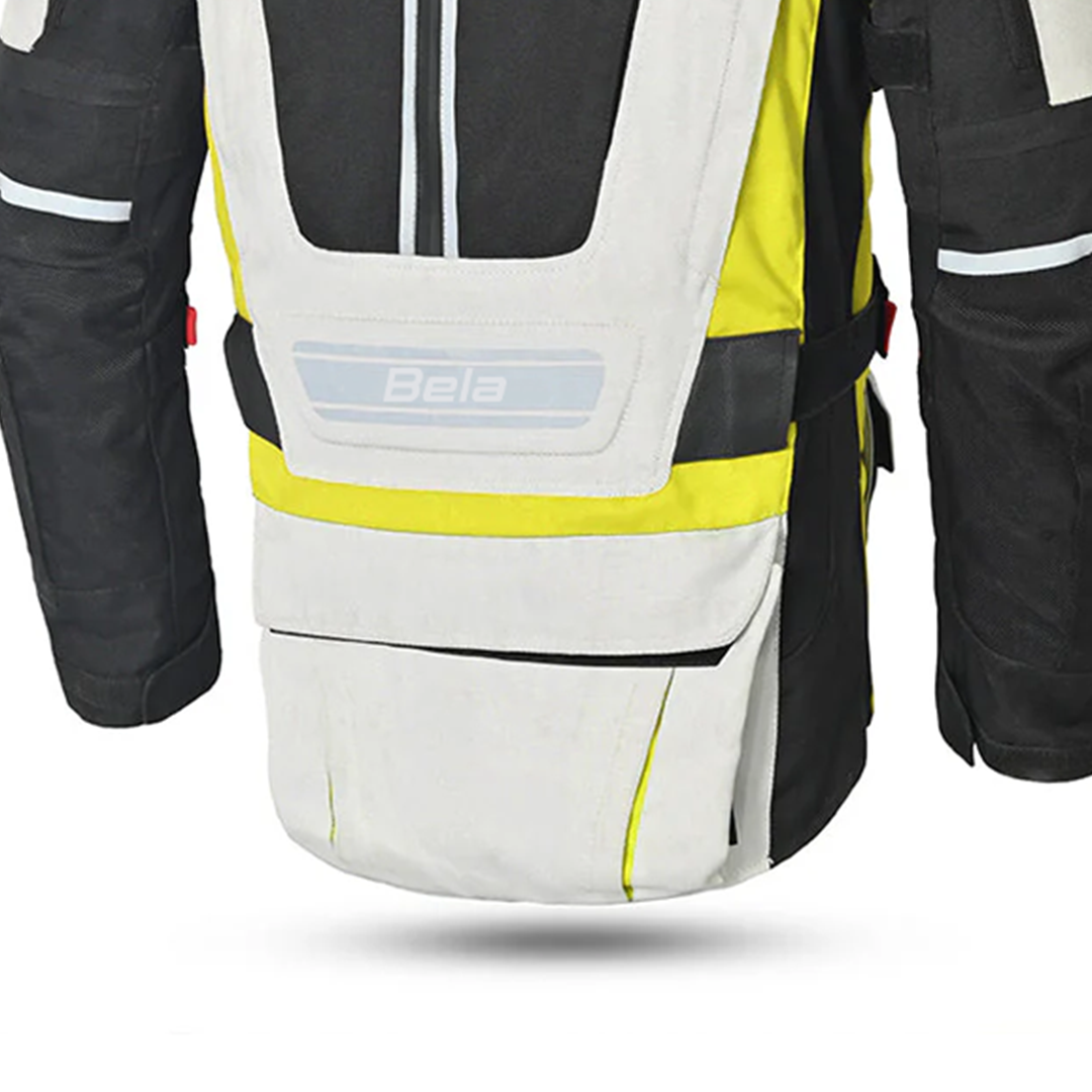 BELA CROSSROAD EXTREME WP 3 IN 1 GIACCA DI MOTO UOMO GHIACCIO GRIGIO GIALLO FLOU 