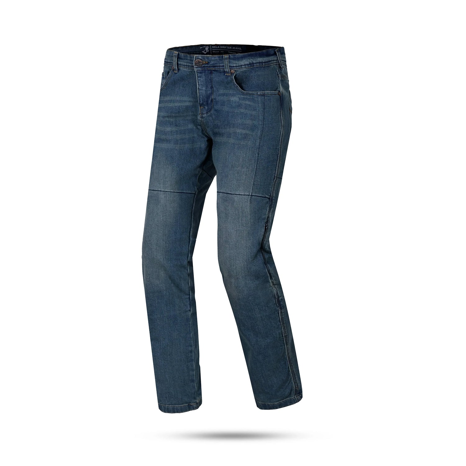 BELA DRIFTER 32L JEANS DI MOTO UOMO TINTA BLU GRIGIO 
