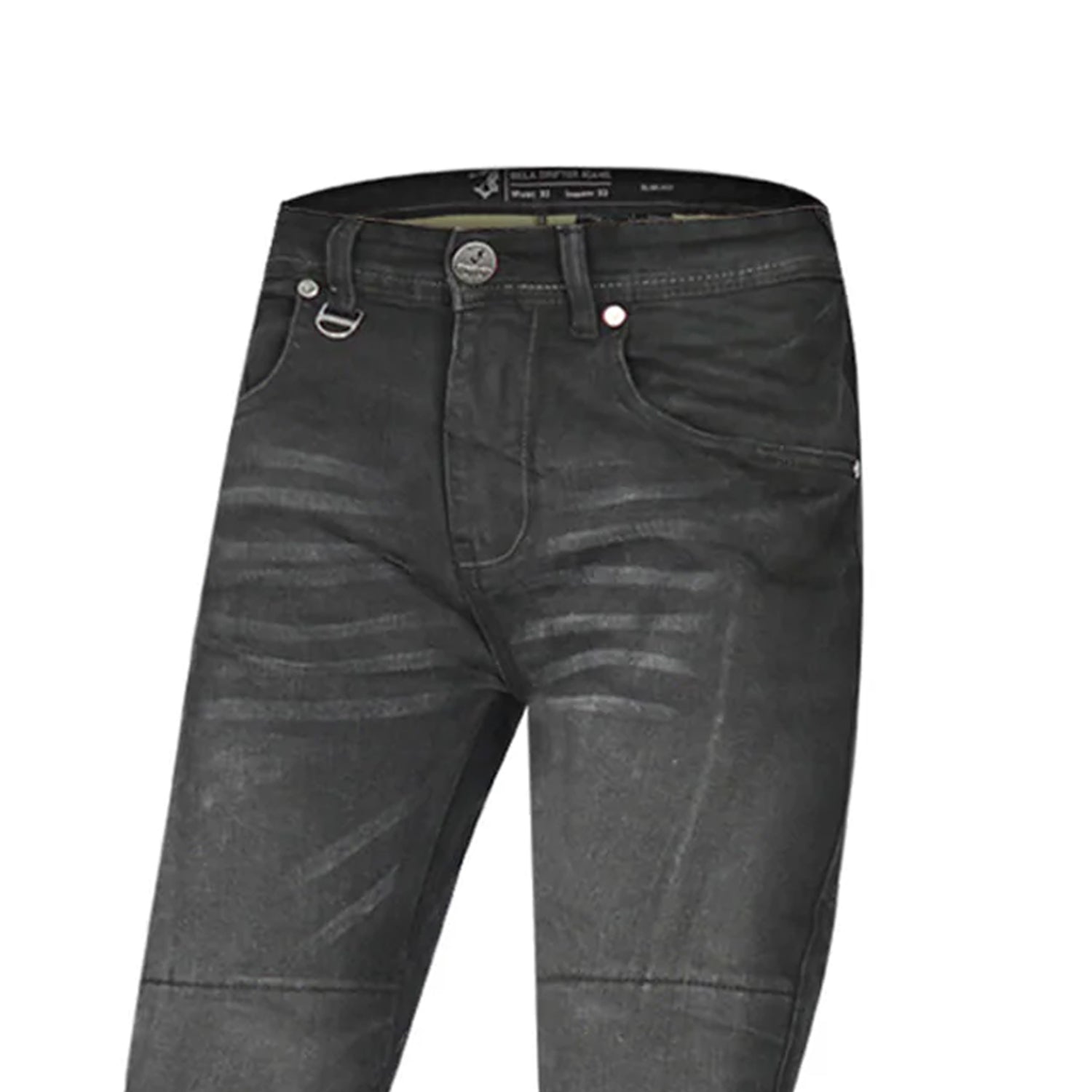 BELA DRIFTER PANTALONI UOMO JEANS 32L NERO 