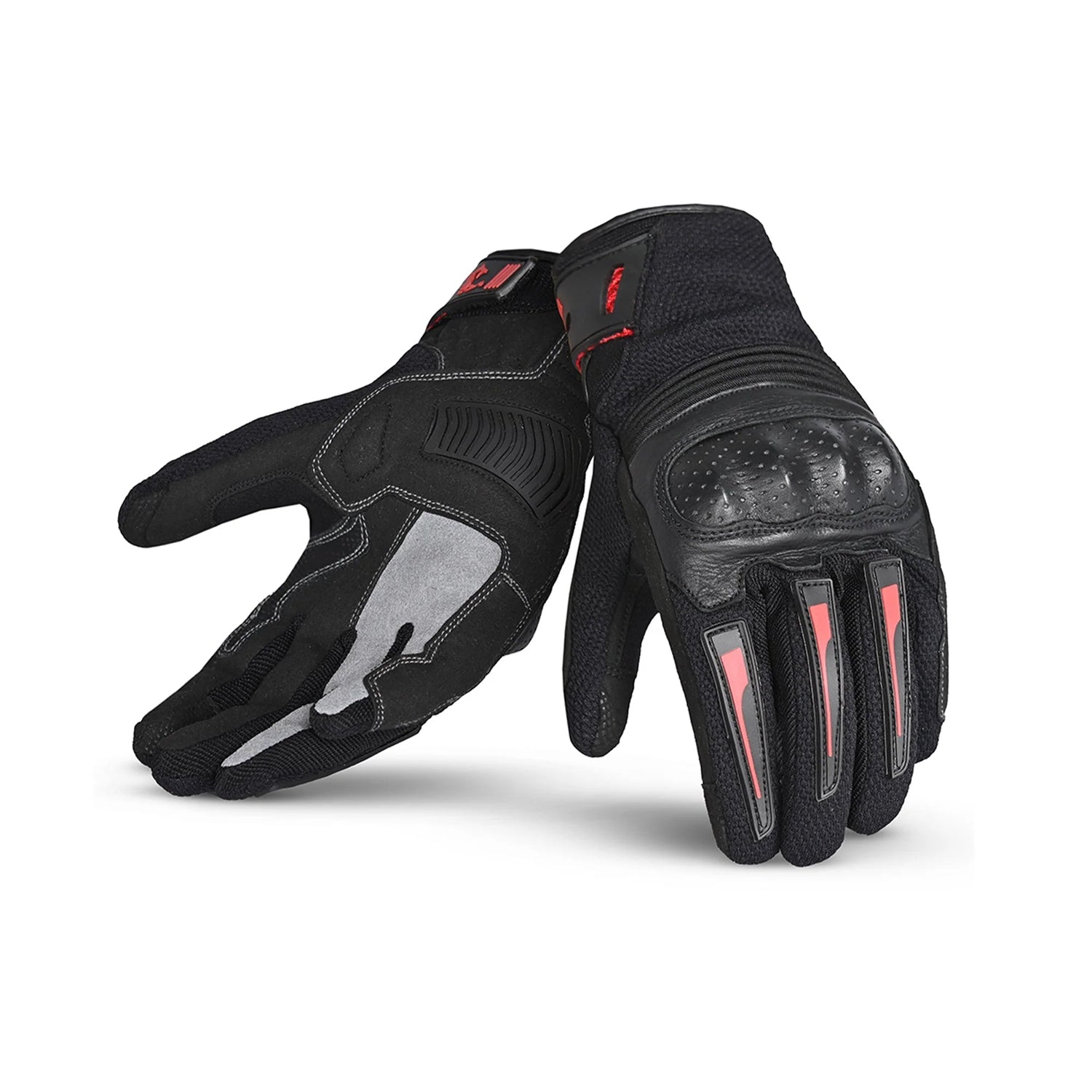 BELA DRIFT GUANTI DONNA MOTO IN TESSUTO NERO ROSSO 