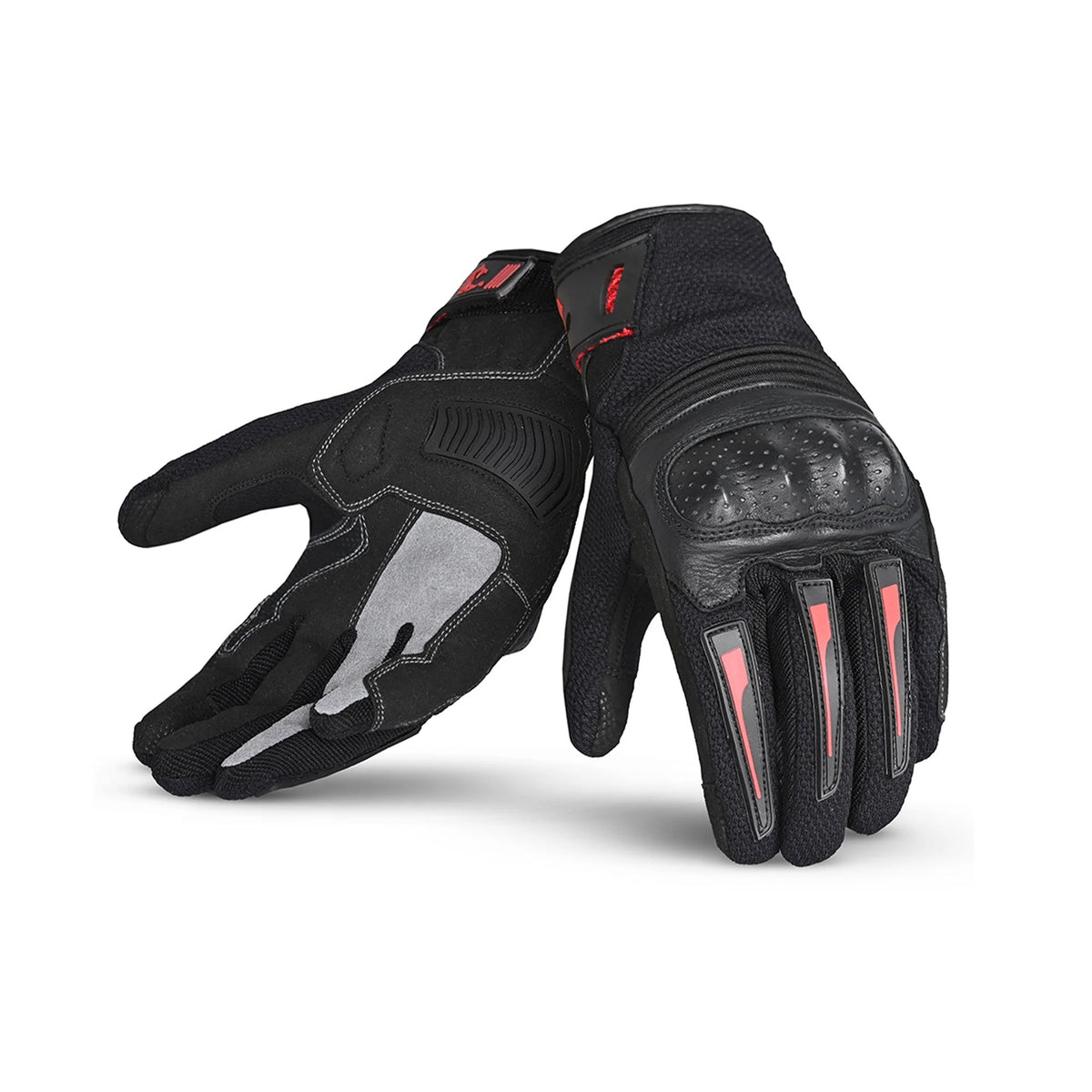 BELA DRIFT GUANTI DONNA MOTO IN TESSUTO NERO ROSSO 