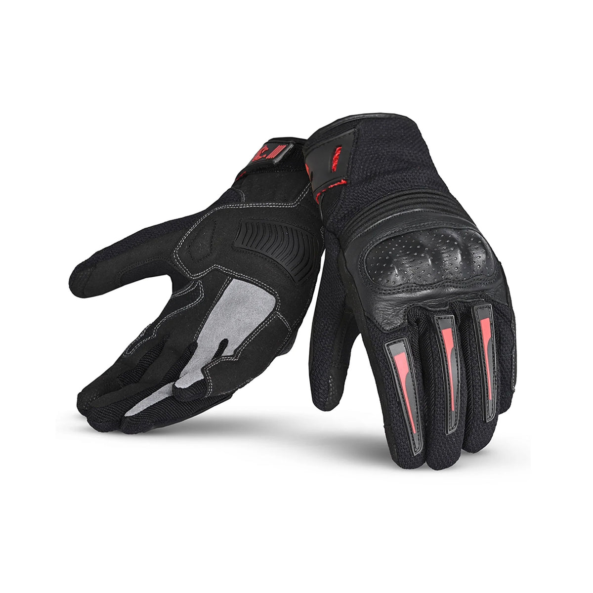 BELA DRIFT MAN GUANTI MOTO TESSUTO NERO ROSSO 