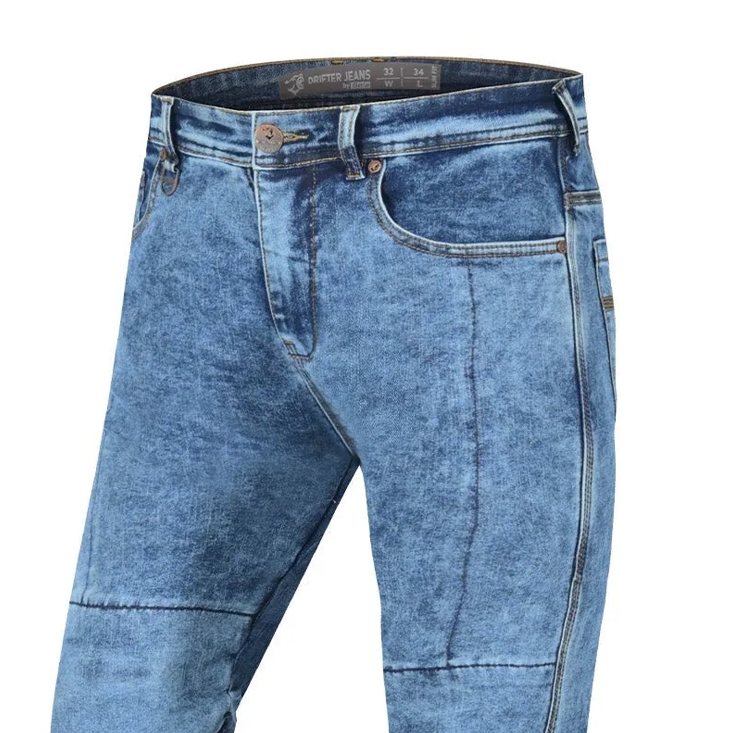 BELA DRIFTER PANTALONI UOMO JEANS CASUALE 32L BLU 