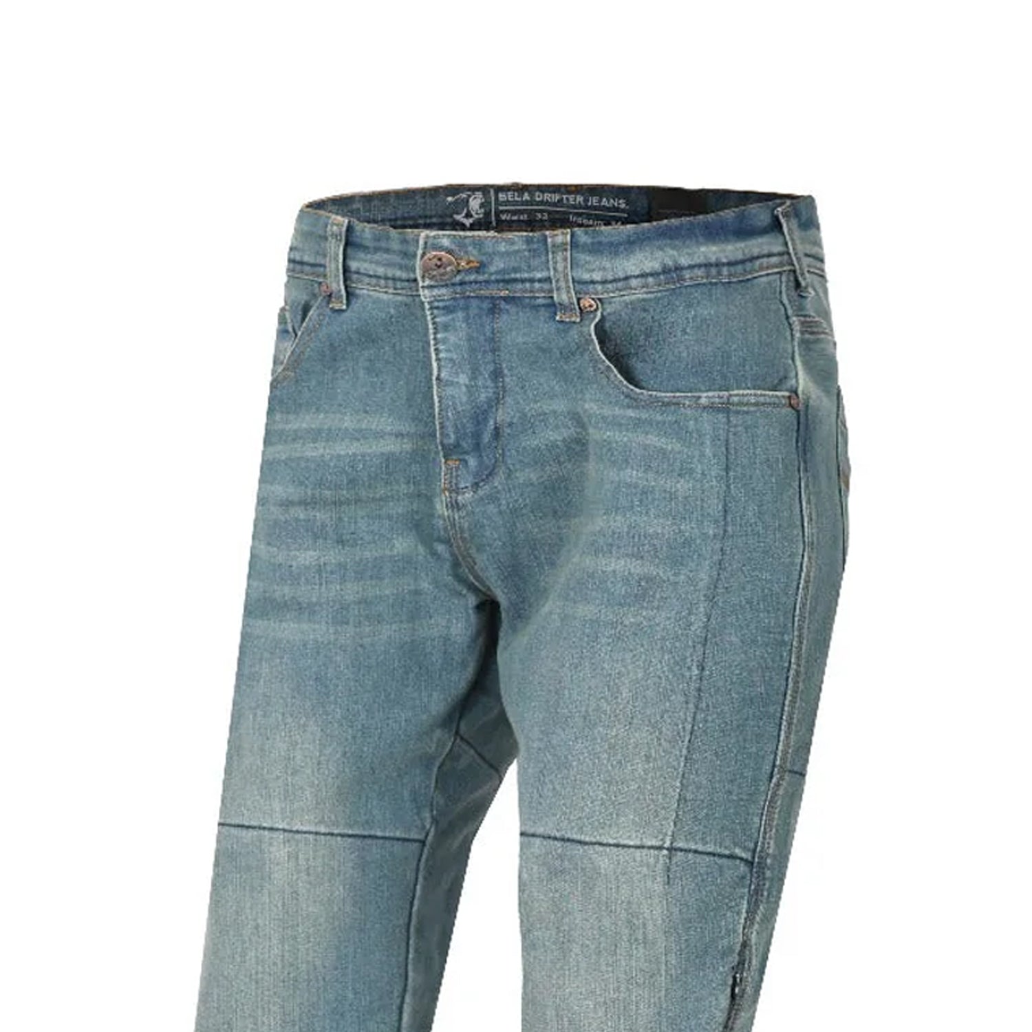 BELA DRIFTER PANTALONI UOMO JEANS VINTAGE CHIARO 32L BLU 