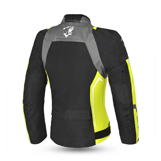 BELA ELANUR GIACCA DONNA MOTO TOURING IN TESSUTO NERA/GIALLO – Yamoto.it