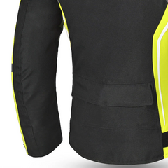 BELA ELANUR GIACCA DONNA MOTO TOURING IN TESSUTO NERA/GIALLO 