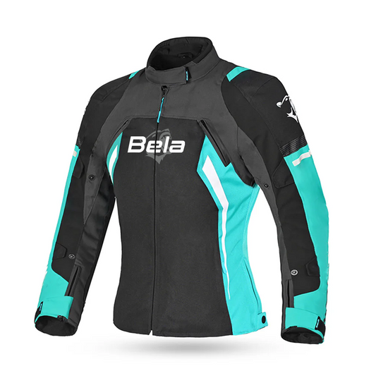 BELA ELANUR GIACCA DONNA NERO/TURCHESE – Yamoto.it