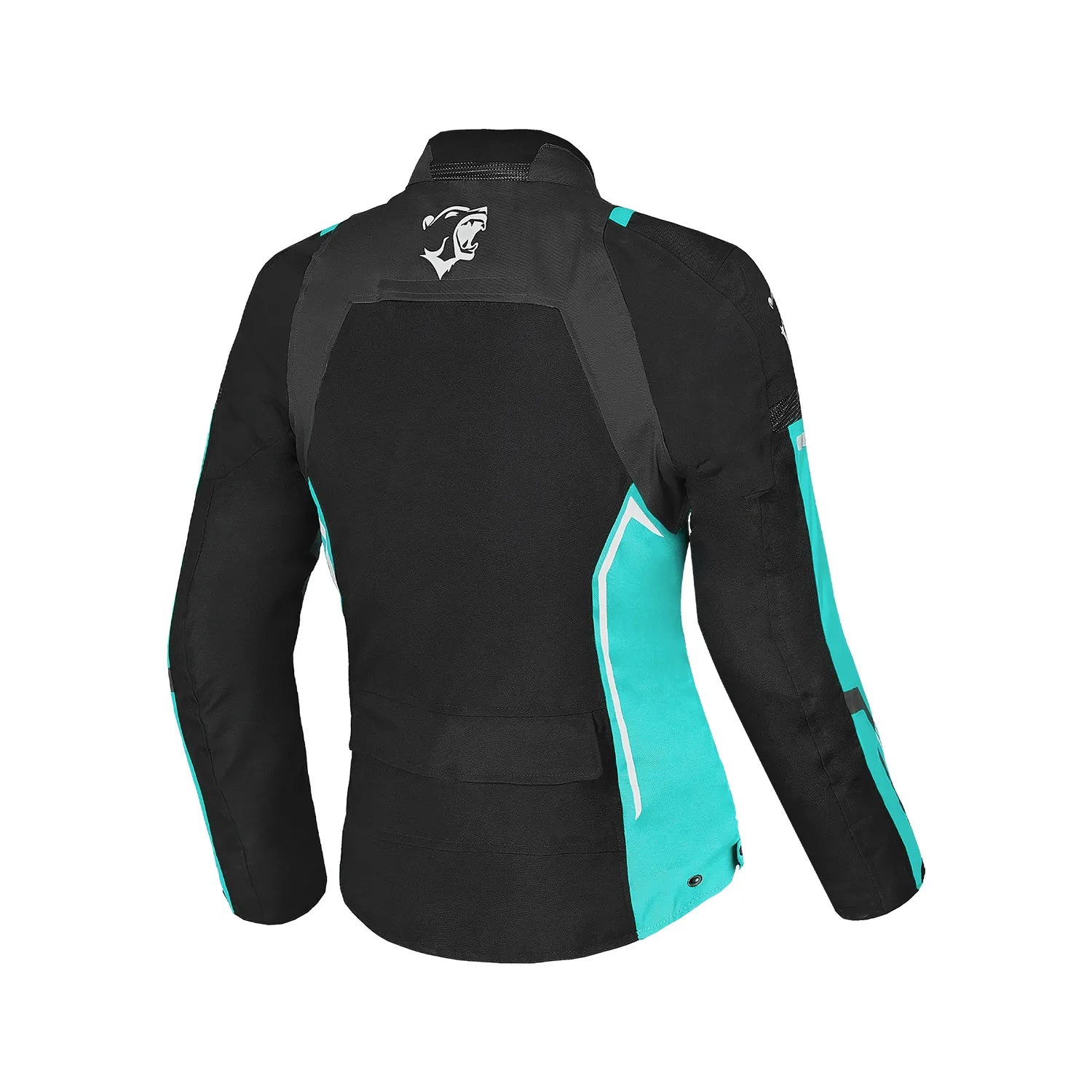 BELA ELANUR GIACCA DI MOTO DONNA NERO TURCHESE 