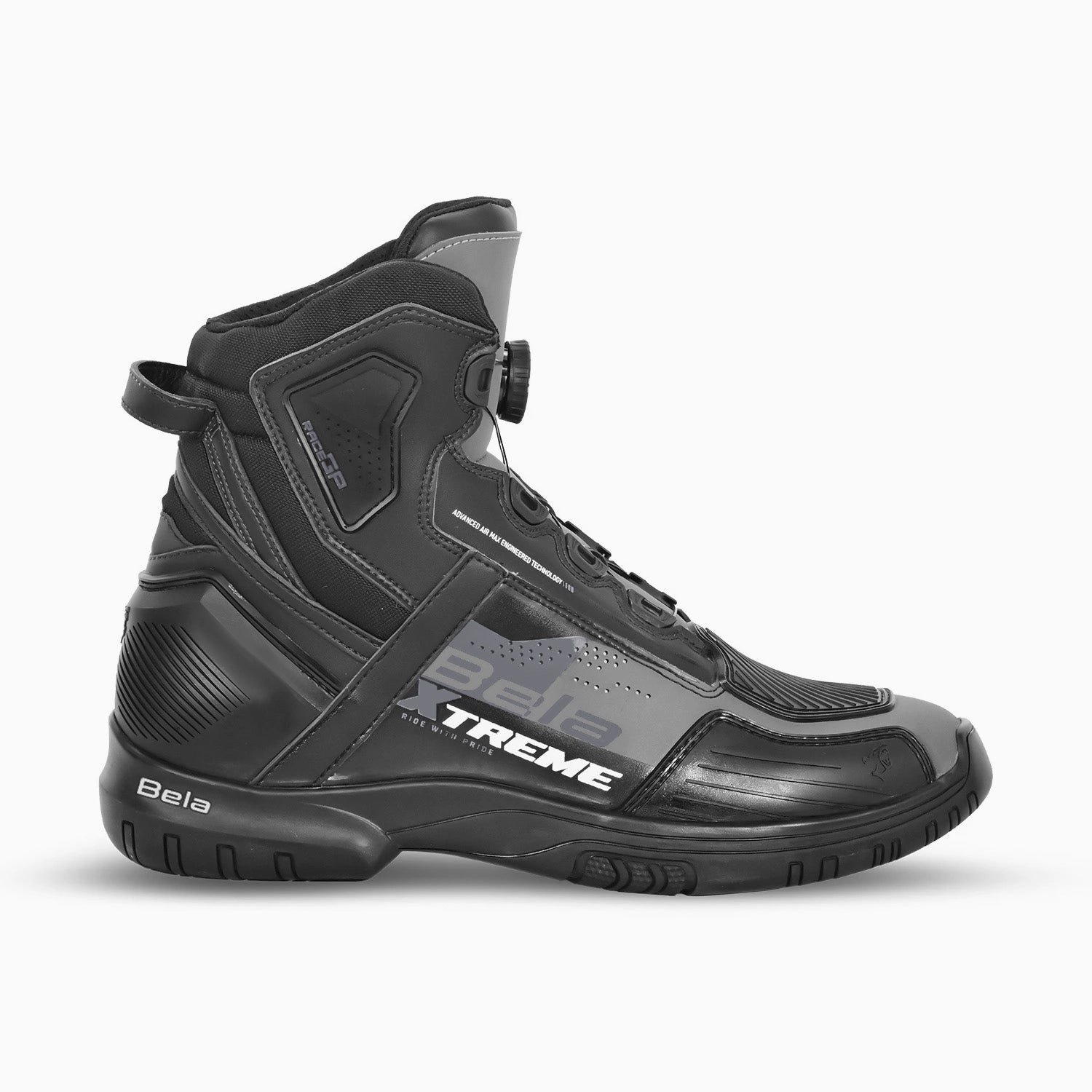 BELA EXTREME FORCE BOTAS DE MOTO NEGRO GRIGIO 