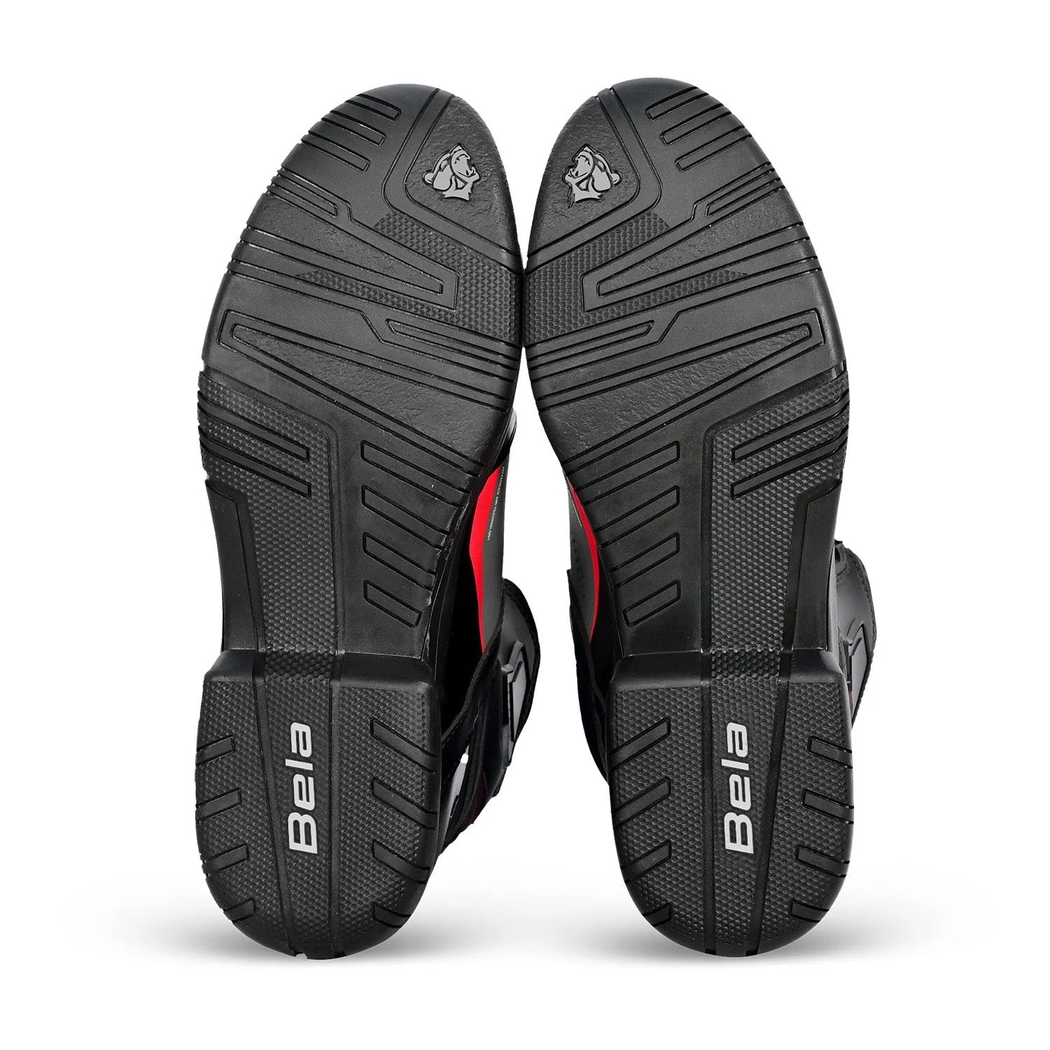 BELA EXTREME FORCE STIVALI DONNA MOTO NERO GRIGIO ROSSO 