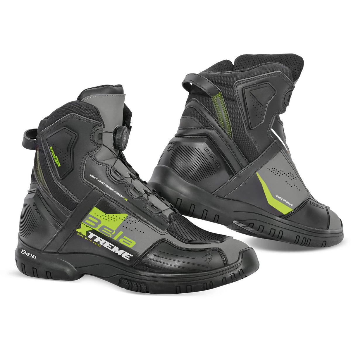 BELA EXTREME FORCE URBAN STIVALI NERO GRIGIO GIALLO 