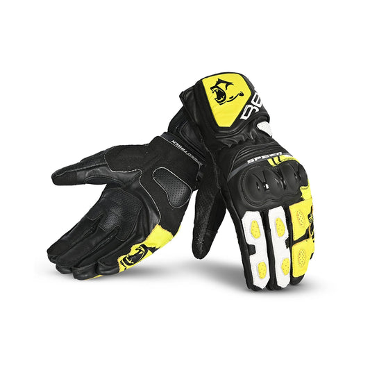 BELA LEMOX GUANTI PER CORSA NERO/BIANCO/GIALLO – Yamoto.it