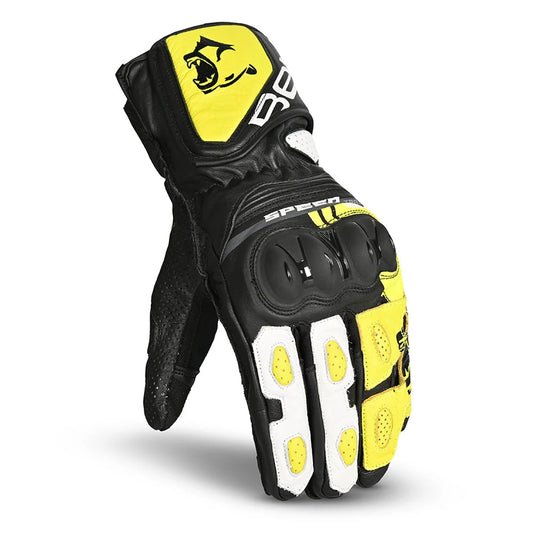 BELA LEMOX GUANTI PER CORSA NERO/BIANCO/GIALLO – Yamoto.it