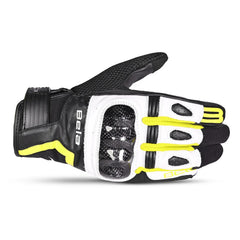 BELA GUANTI PIEL AIR FLOW DONNA NERO/BLANCO/AMARILLO 