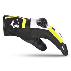 BELA GUANTI PIEL AIR FLOW DONNA NERO/BLANCO/AMARILLO 