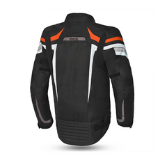 BELA HIGHLAND GIACCA UOMO MOTO NERO BIANCO ARANCIONE 