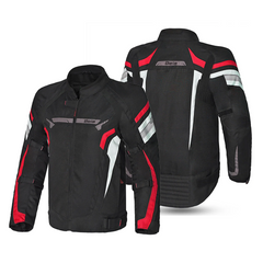 BELA HIGHLAND GIACCA UOMO MOTO NERO ROSSO 