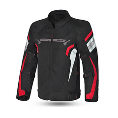 BELA HIGHLAND GIACCA UOMO MOTO NERO ROSSO 