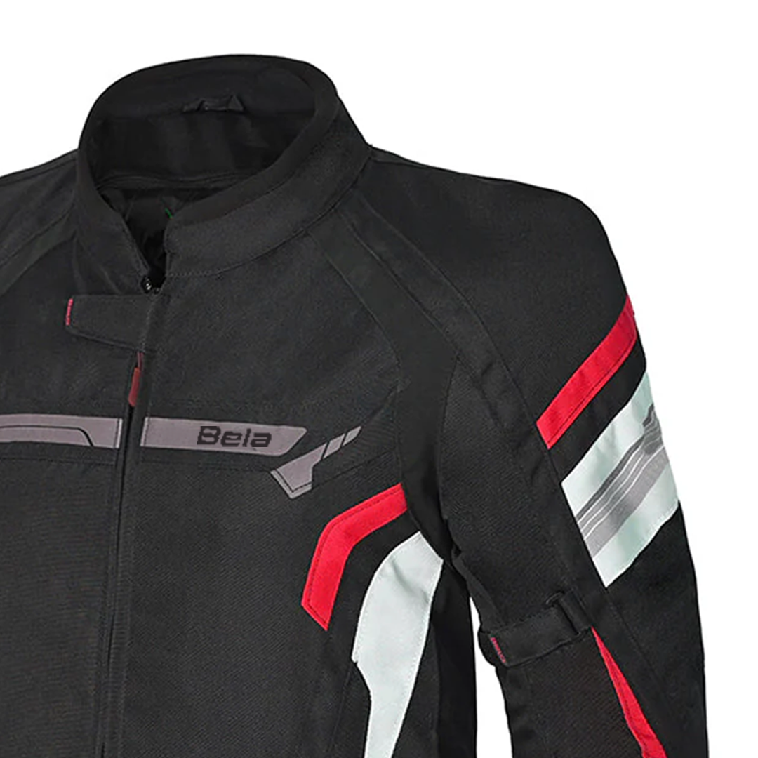 BELA HIGHLAND GIACCA UOMO MOTO NERO ROSSO 