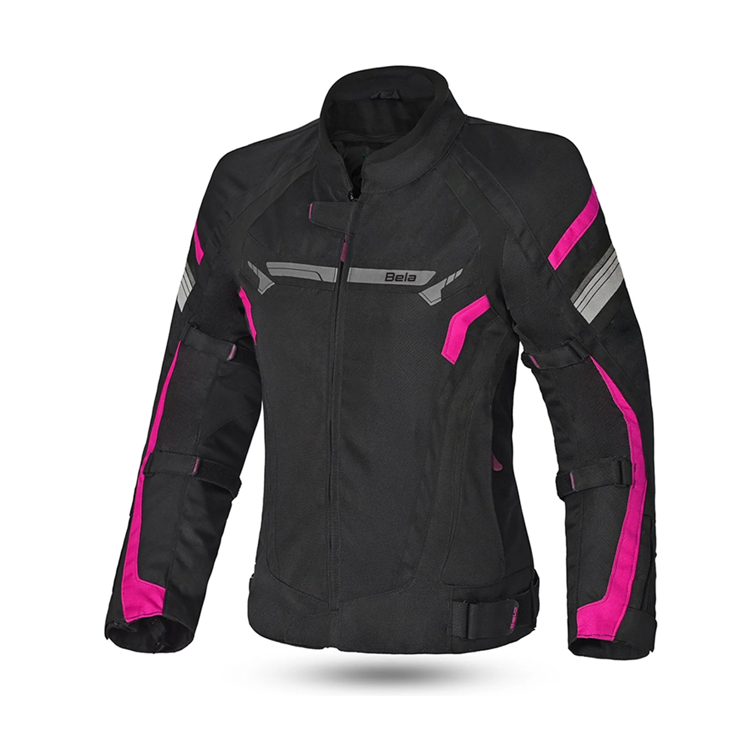 BELA HIGHLAND GIACCA DONNA MOTO NERO ROSA 