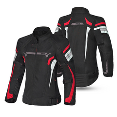 BELA HIGHLAND GIACCA DONNA MOTO NERO ROSSO 