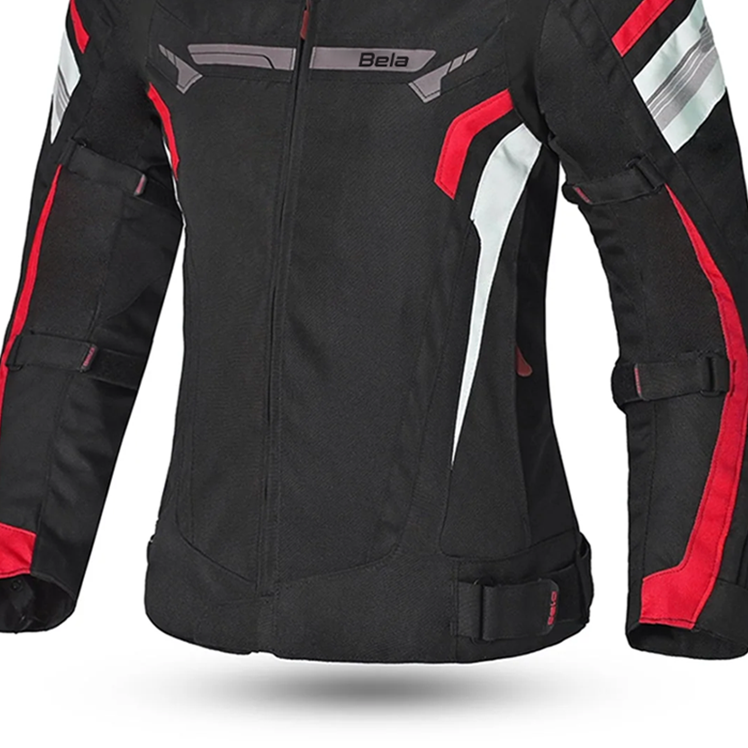 BELA HIGHLAND GIACCA DONNA MOTO NERO ROSSO 