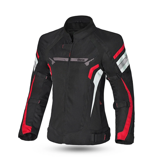 BELA HIGHLAND GIACCA DONNA MOTO NERO ROSSO – Yamoto.it